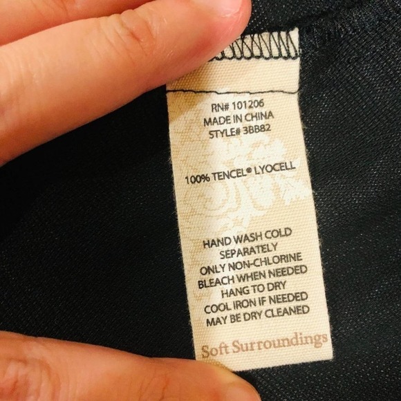 NWOT Soft Surroundings Off The Shoulders 100% Tencel Lyocell Midi Dress - Picture 5 of 8